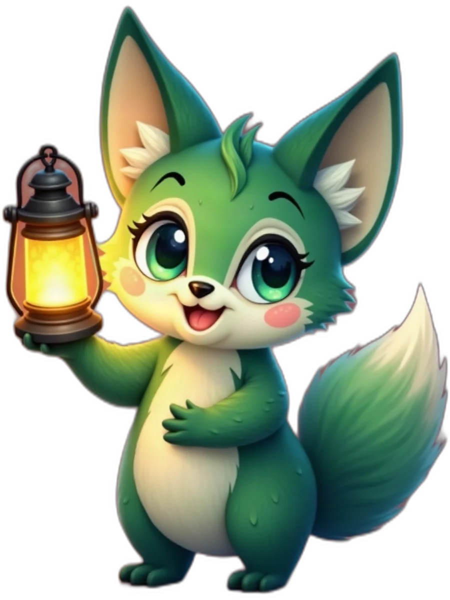 Signal Grove forest guardian holding a lantern